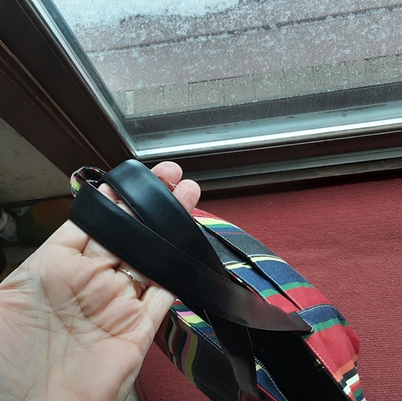 NEW Mondani New York Striped Nylon Tote - Picture 6 of 11